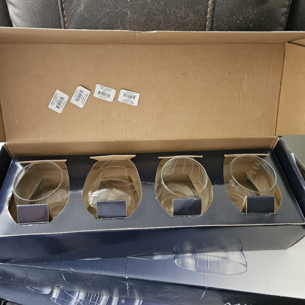 Mikasa "Cheers" Whiskey Glasses (4)